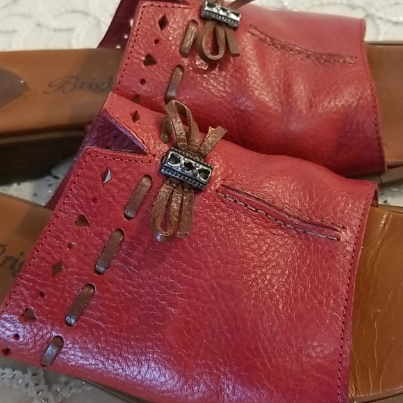 Brighton Java Leather Mules / Slides, Size 7 - Picture 6 of 11